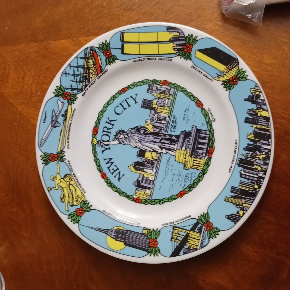 New York City Statue of Liberty Decora plate